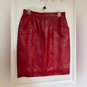 Red Pencil Skirt, by Nathaniel Stone (Size 12)